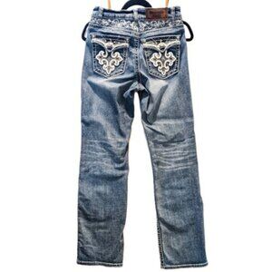 Westfield Eagle Embellished Bling Jeans Womens 7 (28x29) Light Cowgirl Western
